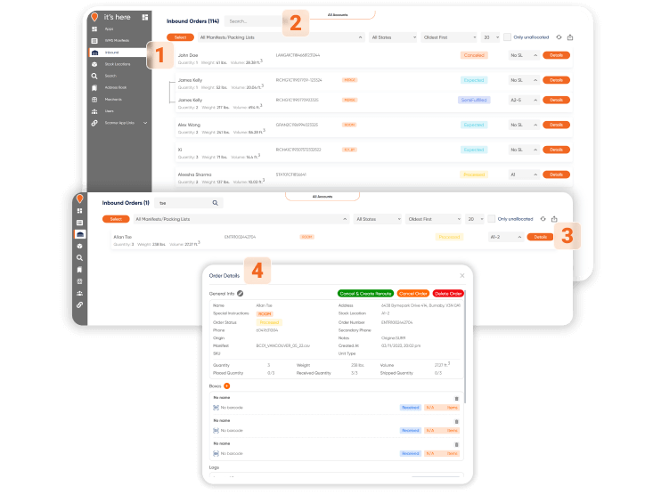 it’s here Sorting Hub WMS User Manual Guide