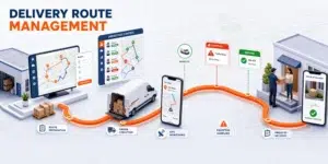 how delivery route management software works