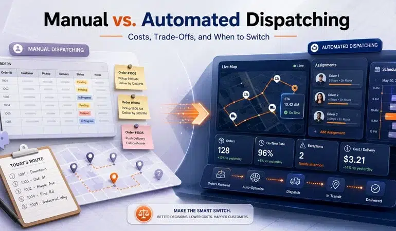 manual vs automated dispatching