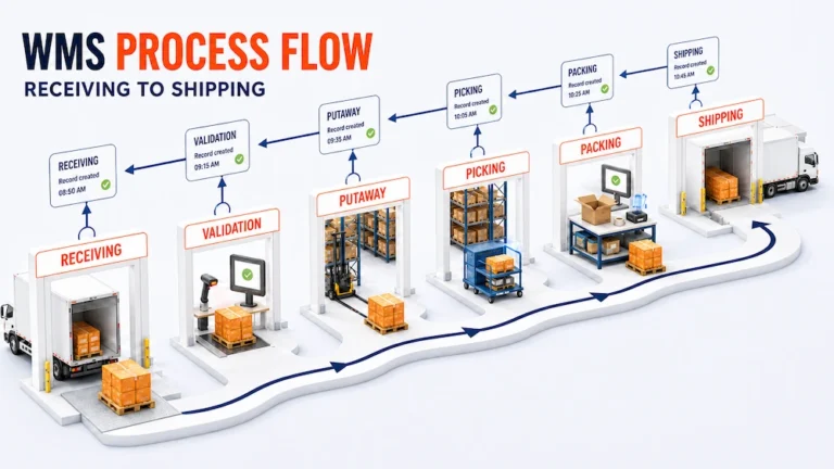 warehouse management system process flow