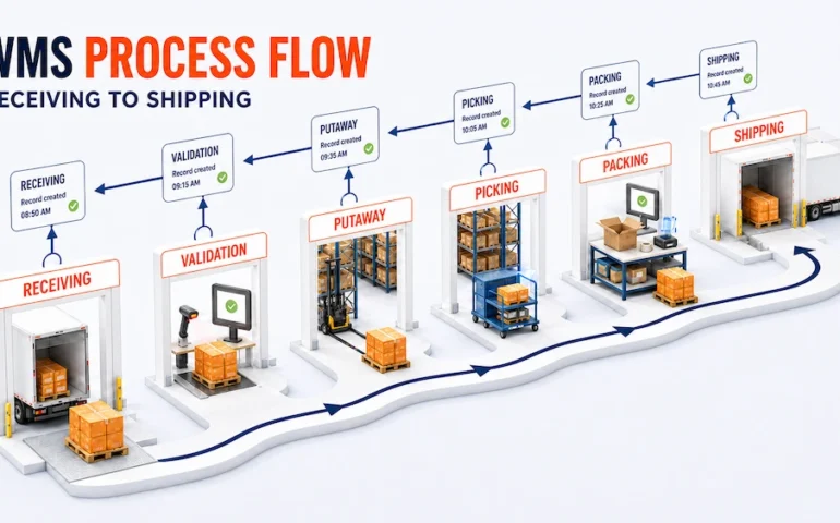 warehouse management system process flow